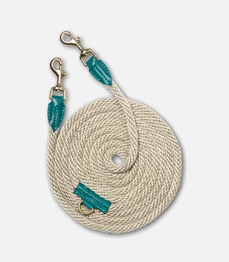 Шкіряний  повідець “Hands free” 3-в-1 Turkey Blue