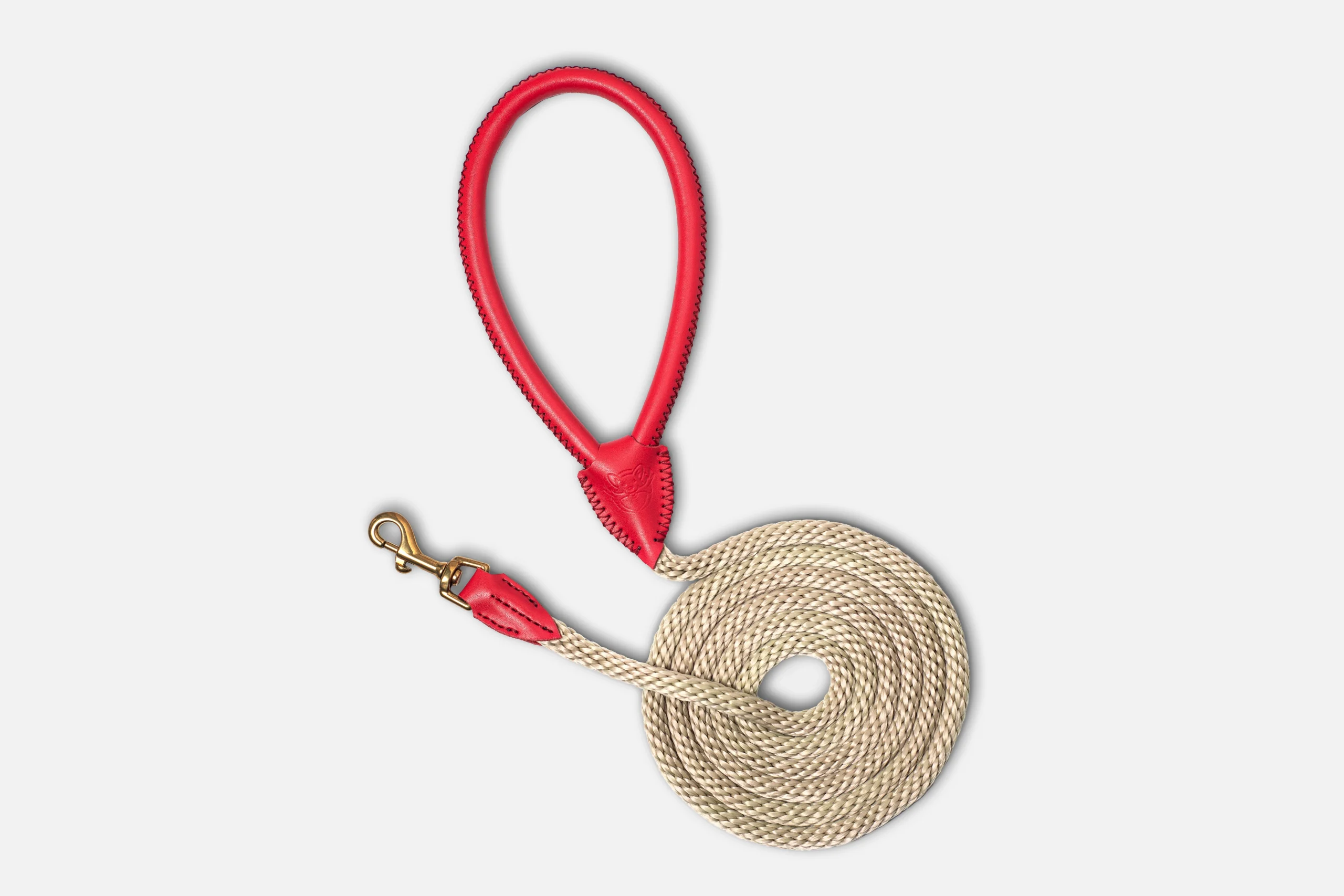 Шкіряний повідець “Classic” red