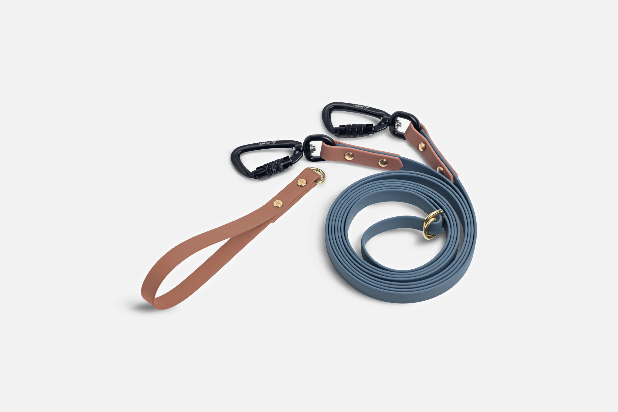 ПВХ повідець перестібка "Hands free" 3-в-1 dark-blue