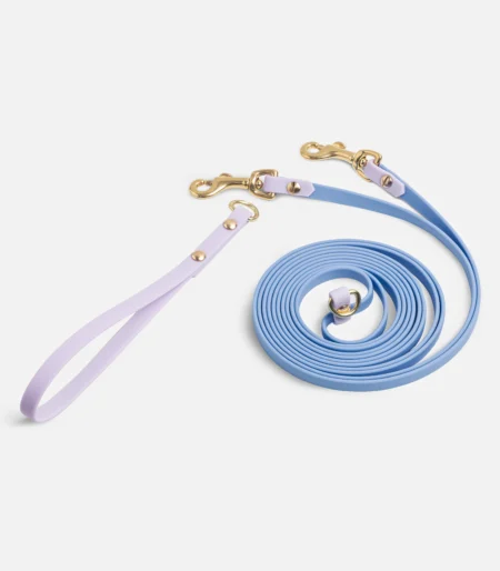 ПВХ повідець перестібка "Hands free" 3-в-1 light-blue