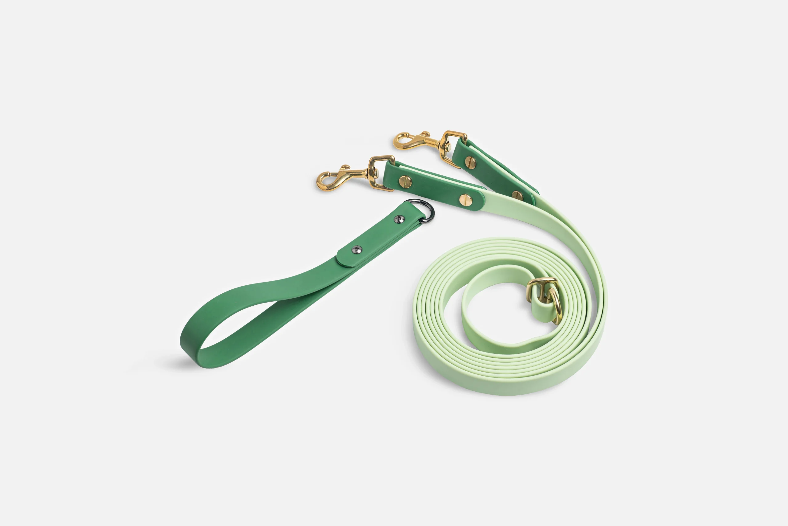 ПВХ повідець перестібка "Hands free" 3-в-1 light-green