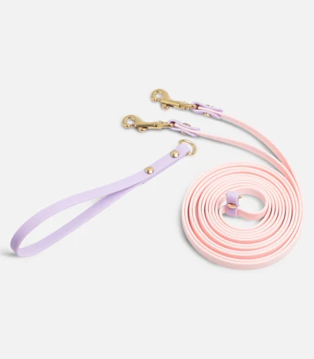 ПВХ повідець перестібка "Hands free" 3-в-1 light-pink