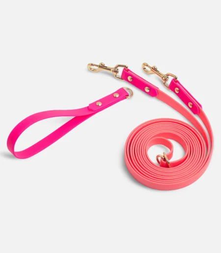 ПВХ повідець перестібка "Hands free" 3-в-1 coral