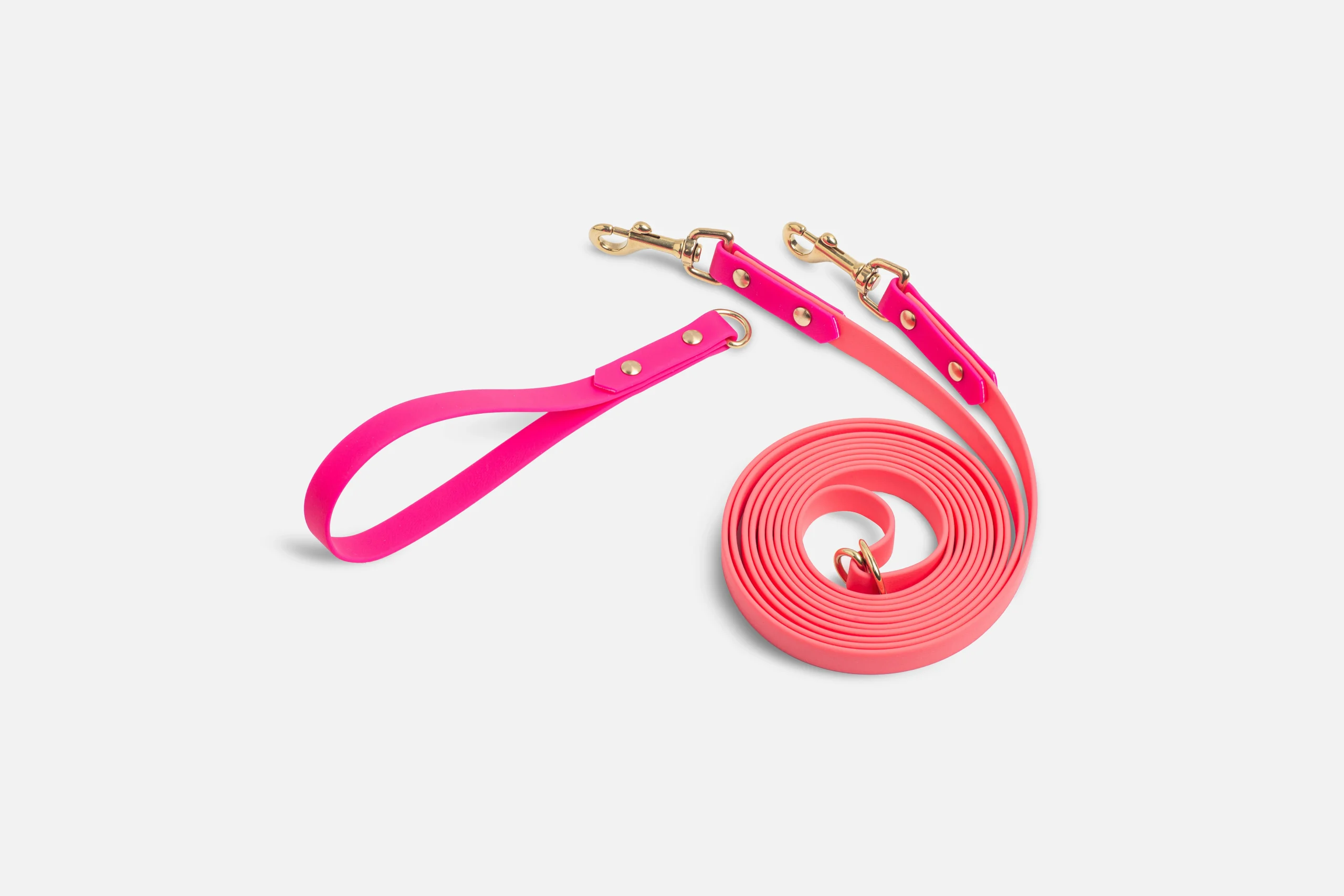 ПВХ повідець перестібка "Hands free" 3-в-1 coral