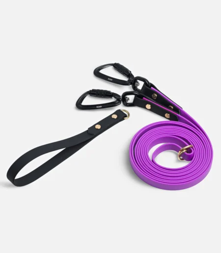 ПВХ повідець перестібка "Hands free" 3-в-1 violet